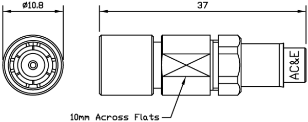 B04001060 Mini Balun Line Drawing