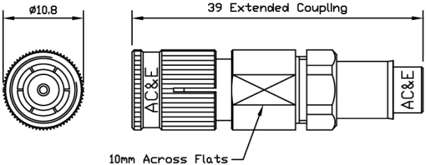 B04002060 Mini Balun Line Drawing