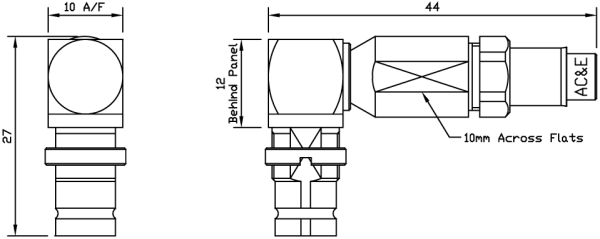 B04045060 Mini Balun Line Drawing