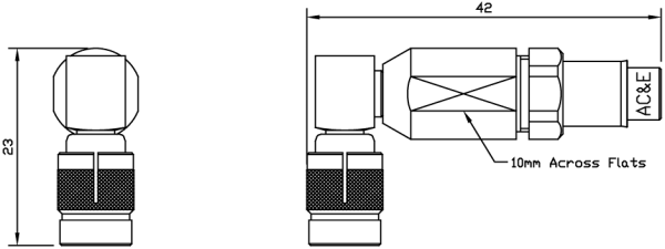 B04053060 Mini Balun Line Drawing