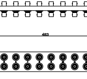 PATCH PANEL 1RU BNC P00LF32