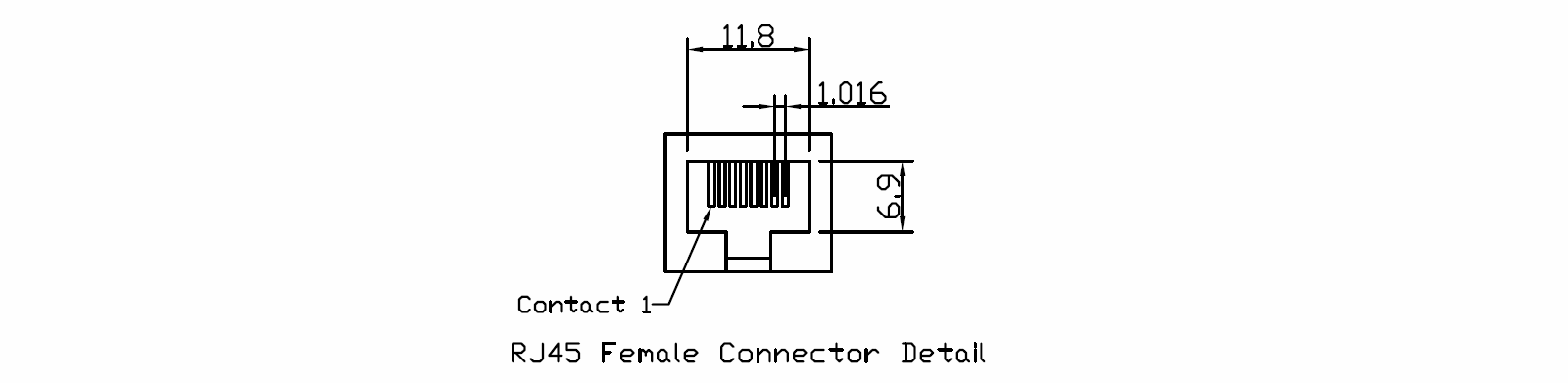 RJ45 Female Connector