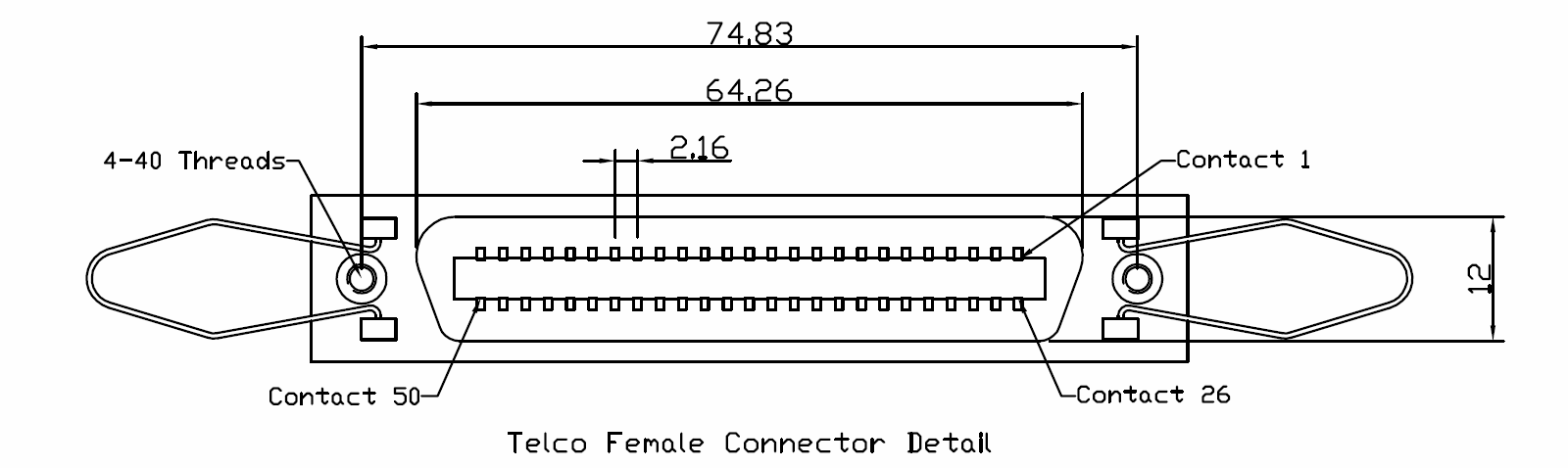 Telco Female Connector